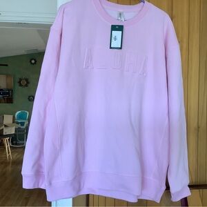 Mahina Light Pink Crewneck Sweater